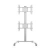 M Display Stand 180 Dual Vertical Silver