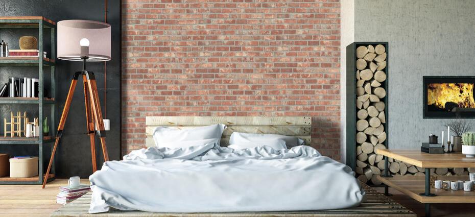 Vinil Design de interiores W7 Red bricks