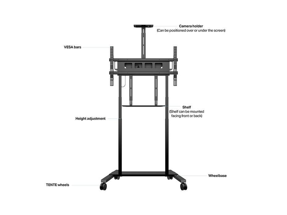 Suporte Motorizado M Floorstand XL 150Kg Black