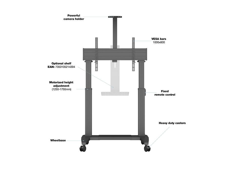 Suporte Motorizado M Public Floorstand Dual Pillar 180 HD