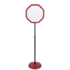 Expositor de Pé Octogonal Vermelho