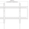Suporte de Parede Plano Flat 100-9060