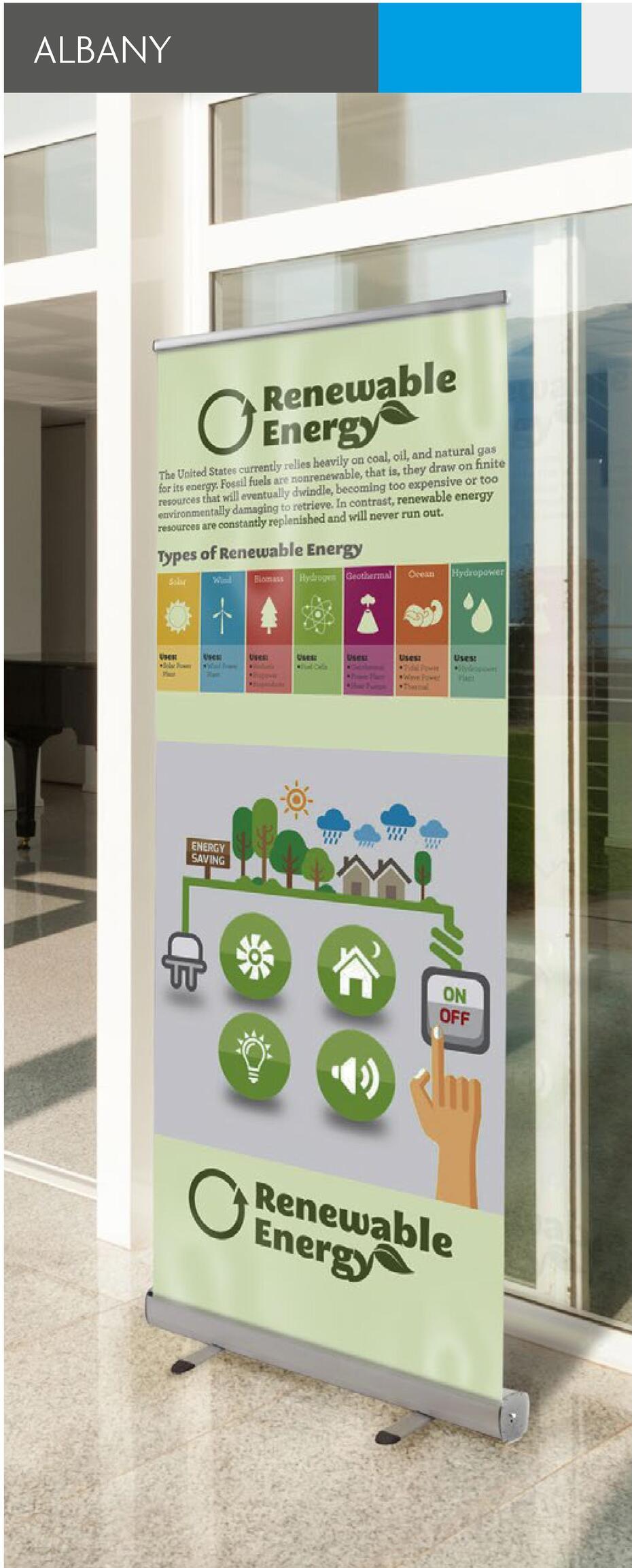 Roll-Up Banner Albany 850