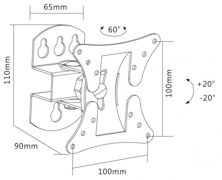 Suporte TV Flexo 27-1010T