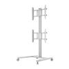 M Display Stand 180 Dual Vertical Silver