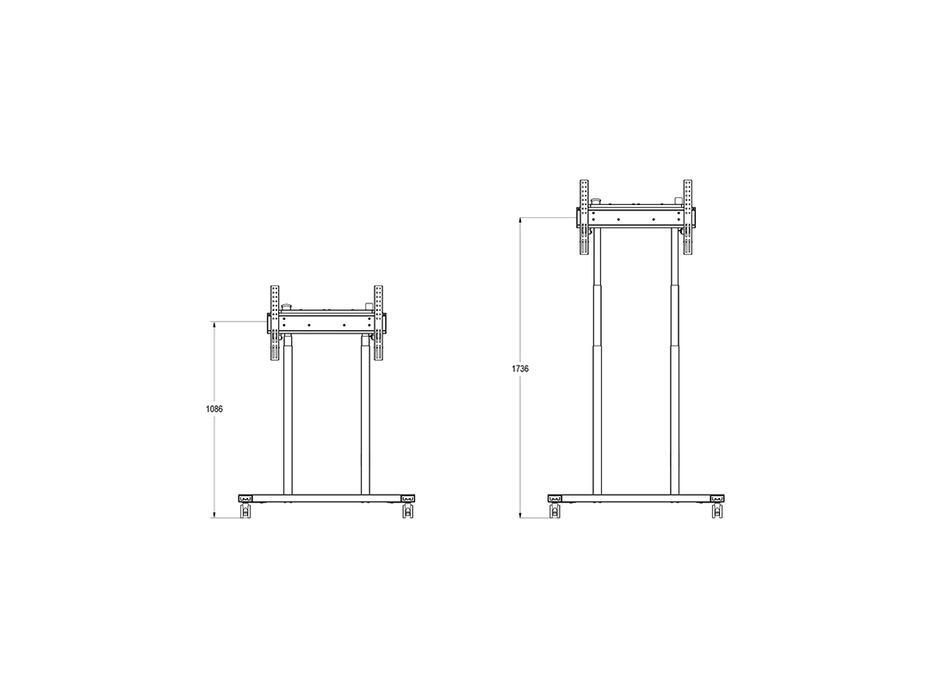 Suporte Motorizado M Floorstand 60Kg Black