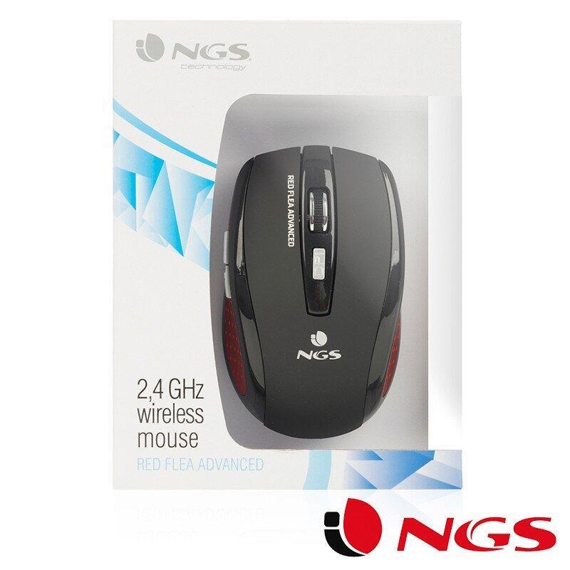 Rato Sem Fio NGS Flea Red Advance