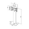 Suporte Display M Pro Series Enclosure 65 Kiosk Black