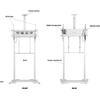 Suporte Motorizado Floorbase XL 150Kg White