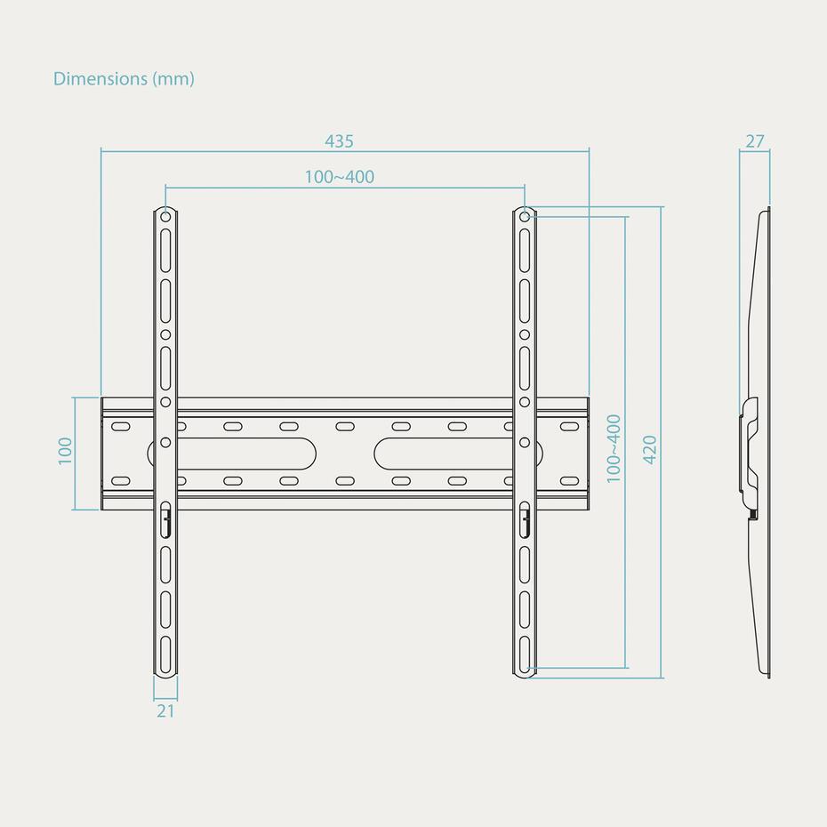 Suporte de Parede para Ecrãs 32-70 LP1072F-B