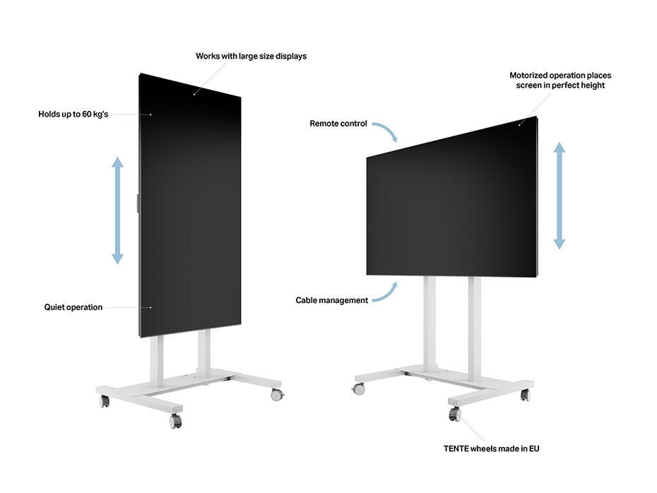 Suporte Motorizado M Floorstand 60Kg White