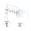 Suporte de Mesa para Ecrã de 17-32 DB1801TN-B