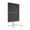 M Display Stand 180 Dual Vertical Silver