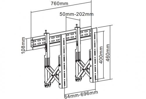 Suporte Plano Video Wall 70-6040