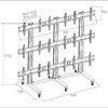 M Public Video Wall Stand 9-Screens 40-55