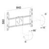 M Public Display Stand Single Screen Mount 