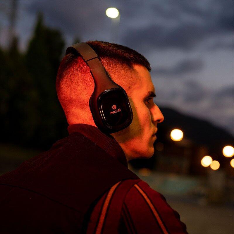 Auscultadores Bluetooth NGS Artica Sloth Black