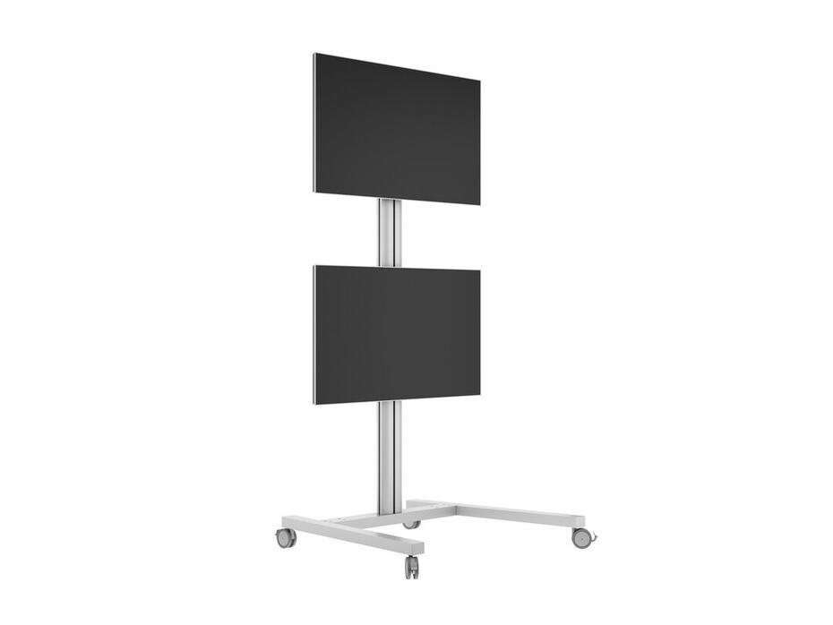 M Display Stand 180 Dual Vertical Silver