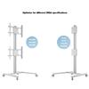 M Display Stand 180 Dual Vertical Silver