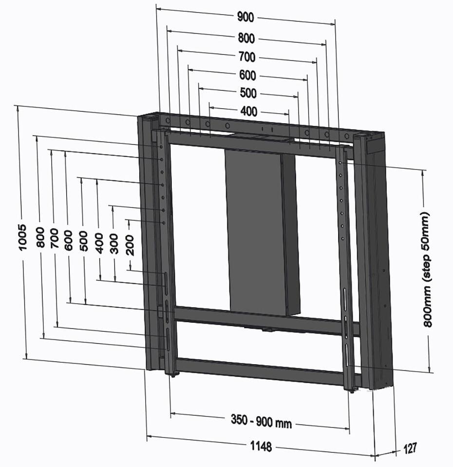 M Motorized Wallmount 160 kg SD