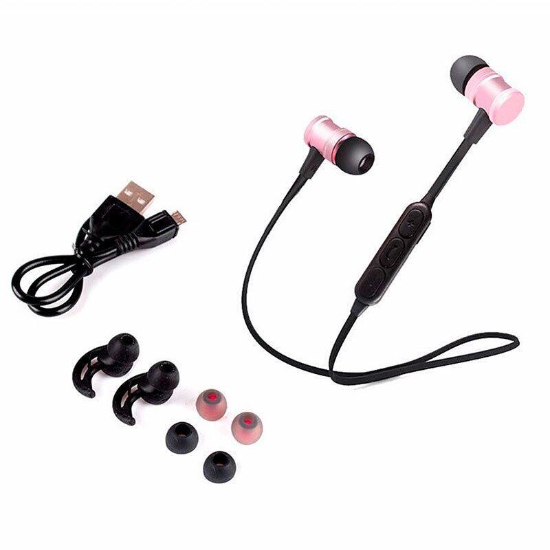 Auriculares Bluetooth Desportivos Cool Magnéticos Pink