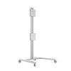 M Display Stand 180 Dual Vertical Silver