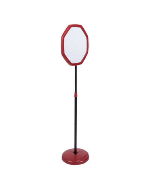 Expositor de Pé Octogonal Vermelho