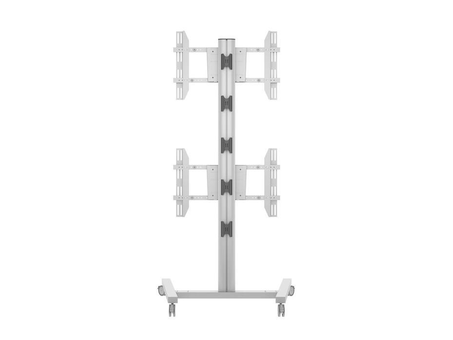 M Display Stand 180 Dual Vertical Silver