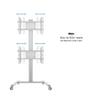 M Display Stand 180 Dual Vertical Silver