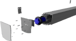 Tela Screenline Wave 345cm sem moldura