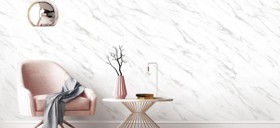 Vinil Design de interiores NE31 Mat White Marble