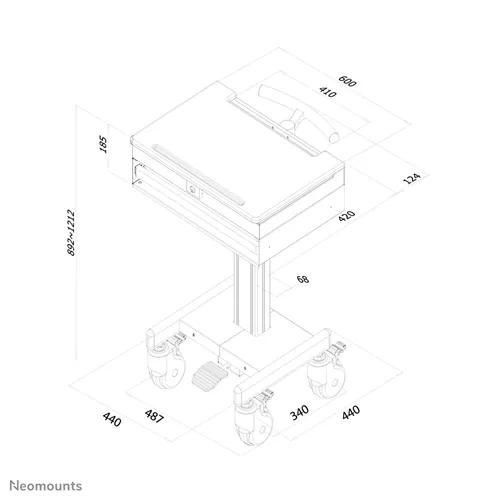 Suporte móvel Medical MED-M100