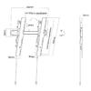 M VESA Wallmount Super Slim Tilt 400