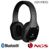 Auscultadores Bluetooth NGS Artica Sloth Black