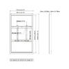 Suporte Display M Pro Series Enclosure 65 Kiosk Black