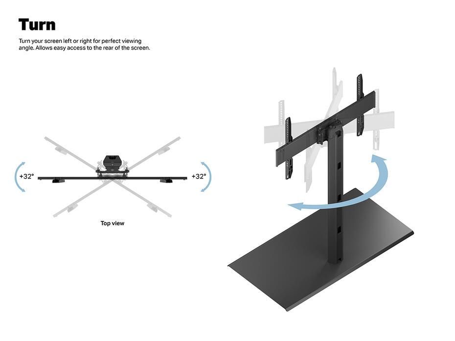 M VESA Tablestand Turn XXL 46-86