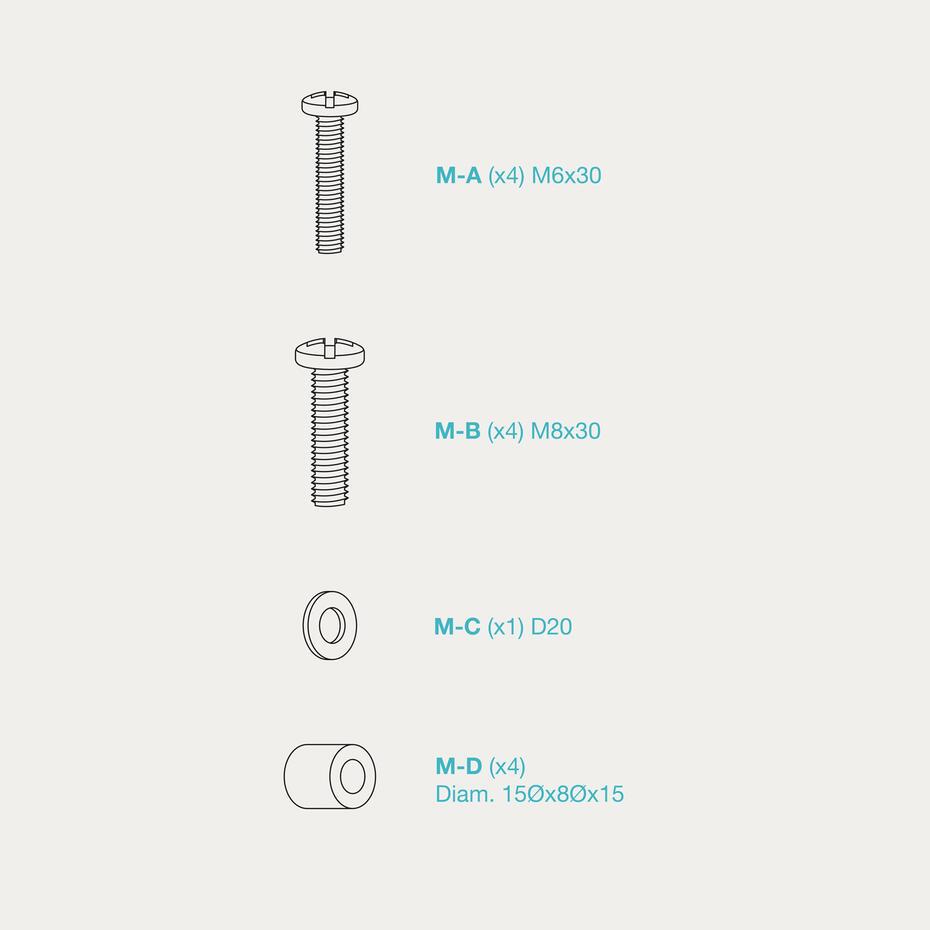 Suporte de Parede para Ecrãs 32-75 LP1030F-B