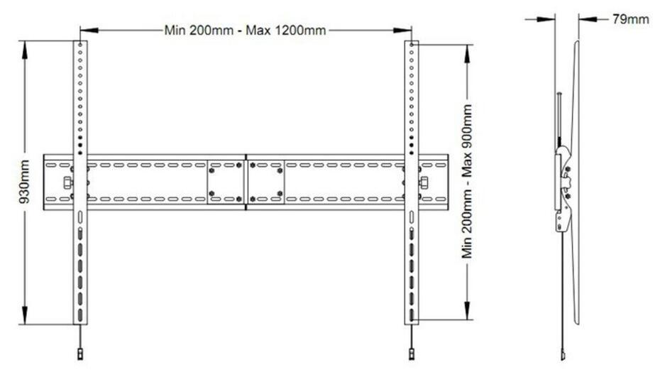 M Universal Tilt Wallmount SD MAX 1200x900