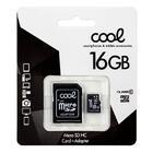 Cartão de memória Micro SD com Adapt. x16 GB COOL (Classe 10)
