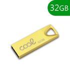 Pen Drive USB x32 GB 2,0 COOL Metal Chave Ouro